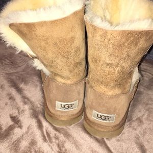 Button UGG boots